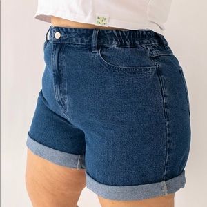 Shiny By Nature Love At First Sight Denim Shorts